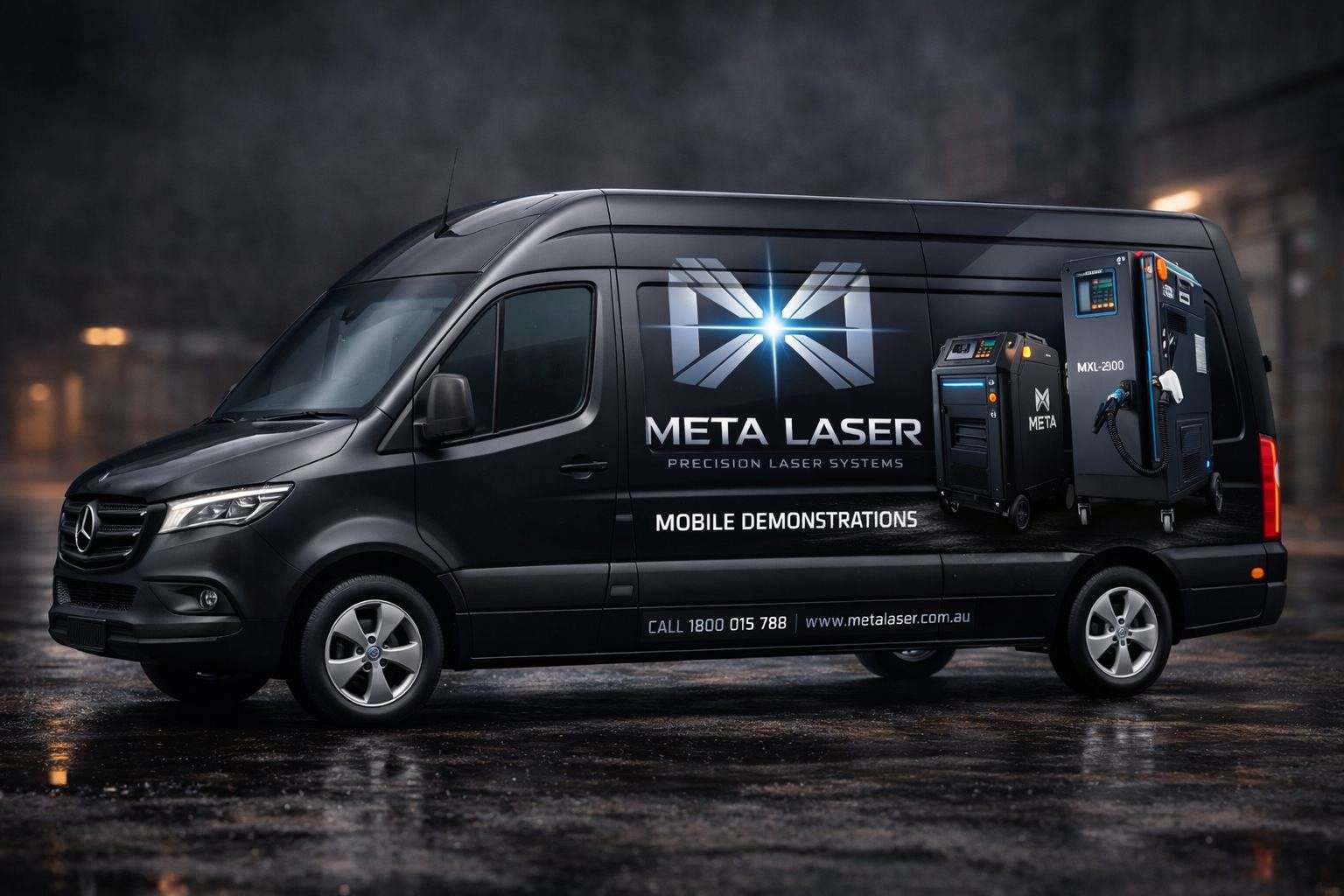 Laser operator at work in industrial setting