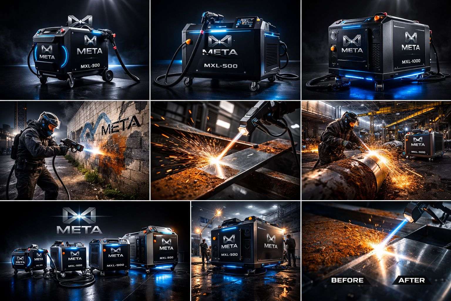 Industrial laser cleaning technology overview.